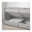 VALLENTUNA 3-местный модульный диван с открытым торцом и хранение/Оррста светло-серый