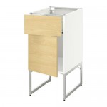 МЕТОД / ФОРВАРА Напольный шкаф с ящиком/дверью - 40x60x60 см, Тингсрид под березу, белый МЕТОД / ФОРВАРА Напольный шкаф с ящиком/дверью - 40x60x60 см, Тингсрид под березу, белый