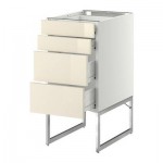 МЕТОД / ФОРВАРА Нплн шк 4 фронт/2 низк/2средн ящ - 40x60x60 см, Рингульт глянцевый кремовый, белый МЕТОД / ФОРВАРА Нплн шк 4 фронт/2 низк/2средн ящ - 40x60x60 см, Рингульт глянцевый кремовый, белый