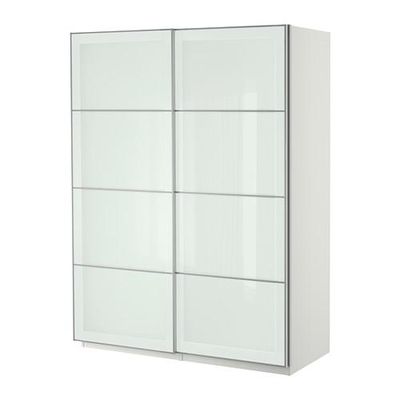 ПАКС Гардероб с раздвижными дверьми - белый, 150x66x201 см ПАКС Гардероб с раздвижными дверьми - белый, 150x66x201 см
