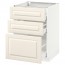 МЕТОД / МАКСИМЕРА Напольный шкаф с 3 ящиками - белый, Будбин белый с оттенком, 60x60 см
