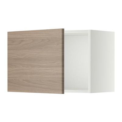 МЕТОД Шкаф навесной - 60x40 см, Брокхульт под грецкий орех светло-серый, белый