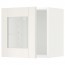 МЕТОД Навесной шкаф со стеклянной дверью - белый, Сэведаль белый