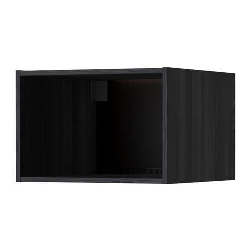 МЕТОД Каркас верхн шкафа на холод/морозил - под дерево черный, 60x60x40 см