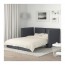 VALLENTUNA 2-местный модульный диван-кровать Хилларед темно-серый
