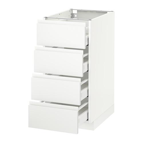 MAXIMERA/METOD напольн шкаф 4 фронт панели/4 ящика