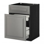 МЕТОД / МАКСИМЕРА Нап шк п/мойку/сорт мус/1дврц/2ящ - под дерево черный, Будбин серый МЕТОД / МАКСИМЕРА Нап шк п/мойку/сорт мус/1дврц/2ящ - под дерево черный, Будбин серый