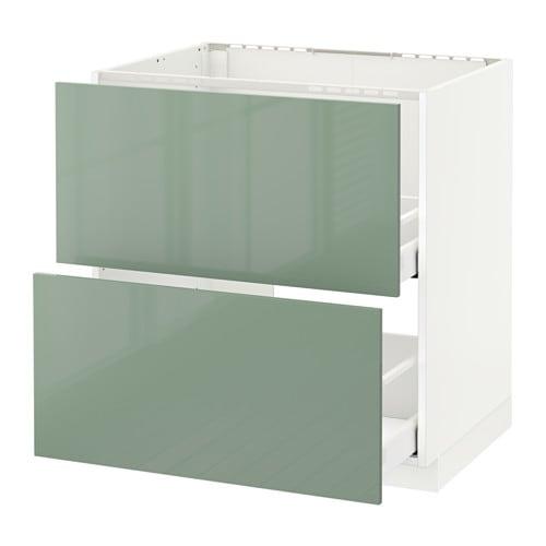 МЕТОД / МАКСИМЕРА Напольн шк п-мойку+2фрнт пнл/2 ящ - белый, Калларп глянцевый светло-зеленый, 80x60 см МЕТОД / МАКСИМЕРА Напольн шк п-мойку+2фрнт пнл/2 ящ - белый, Калларп глянцевый светло-зеленый, 80x60 см