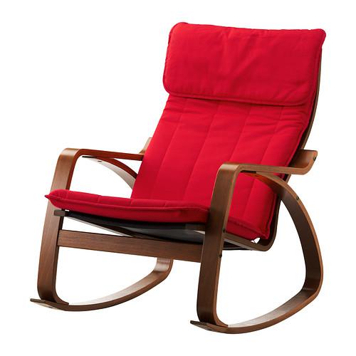 ПОЭНГ Кресло-качалка - Ранста красный, Ранста красный