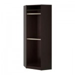 ПАКС Каркас угловой секции - черно-коричневый, 73/73x201 см ПАКС Каркас угловой секции - черно-коричневый, 73/73x201 см