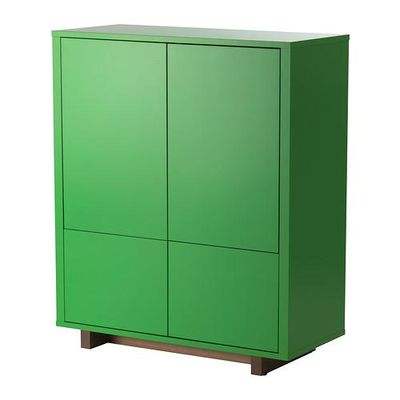 СТОКГОЛЬМ Шкаф с 2 ящиками - зеленый
