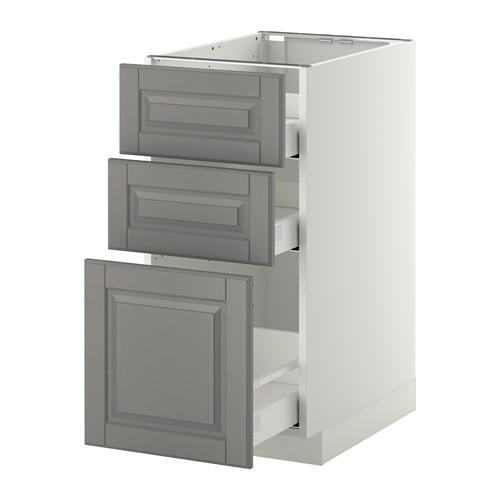 METOD напольн шкаф 3фрнт пнл/2низк/1ср ящ оцинковка