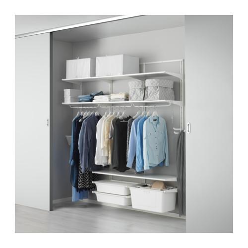 АЛЬГОТ Настенная шина/полка/тройной крючок АЛЬГОТ Настенная шина/полка/тройной крючок