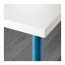 LINNMON/ADILS стол белый/синий 60x74 cm