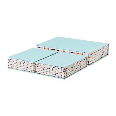 ХЕЙСАН Коробка д/документов, 3 шт.