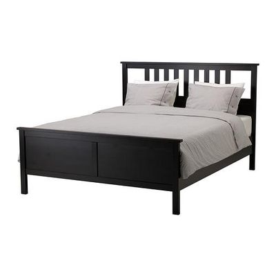 ХЕМНЭС Каркас кровати - черно-коричневый, 160x200 см