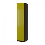ПАКС Гардероб с 1 дверью - Пакс Фардаль зеленый, черно-коричневый, 50x37x236 см, стандартные петли