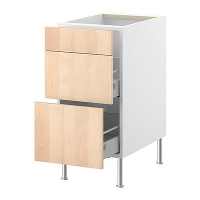 ФАКТУМ Напольный шкаф д/мусорн контейнеров - Нексус березовый шпон ФАКТУМ Напольный шкаф д/мусорн контейнеров - Нексус березовый шпон