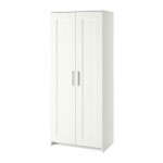 БРИМНЭС Шкаф платяной 2-дверный - белый