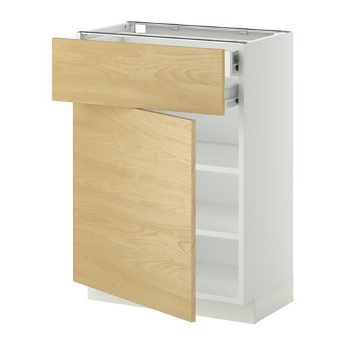 МЕТОД / ФОРВАРА Напольн шкаф двр/фр пнл/плк/2низ ящ - белый, Тингсрид под березу, 60x37 см МЕТОД / ФОРВАРА Напольн шкаф двр/фр пнл/плк/2низ ящ - белый, Тингсрид под березу, 60x37 см