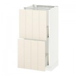 МЕТОД / ФОРВАРА Напольный шкаф с 2 ящиками - 40x37 см, Хитарп белый с оттенком, белый МЕТОД / ФОРВАРА Напольный шкаф с 2 ящиками - 40x37 см, Хитарп белый с оттенком, белый