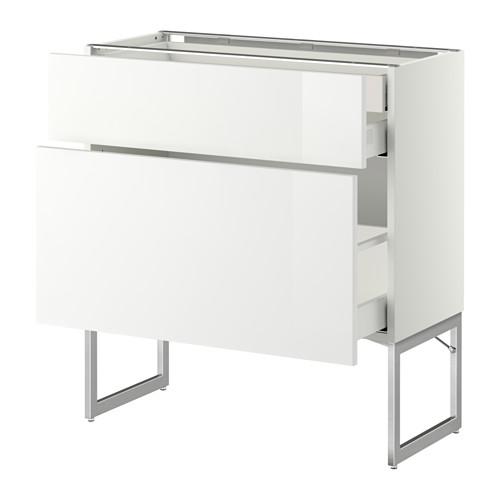 МЕТОД / МАКСИМЕРА Напольн шкаф 2фронт пнл/2низ/1вс ящ - белый, Рингульт глянцевый белый, 80x37x60 см МЕТОД / МАКСИМЕРА Напольн шкаф 2фронт пнл/2низ/1вс ящ - белый, Рингульт глянцевый белый, 80x37x60 см