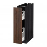 МЕТОД Напол шкаф/выдв внутр элем - под дерево черный, Эдсерум под дерево коричневый МЕТОД Напол шкаф/выдв внутр элем - под дерево черный, Эдсерум под дерево коричневый