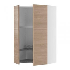 ФАКТУМ Навесной шкаф с посуд суш/2 дврц - Софилунд светло-серый, 80x92 см