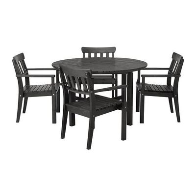 ENGSO mesa 4 silla con brazos - negro y marrón (s49929427) - comentarios, comparaciones de precios