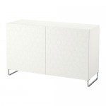 БЕСТО Комбинация для хранения с дверцами - белый белый БЕСТО Комбинация для хранения с дверцами - белый белый