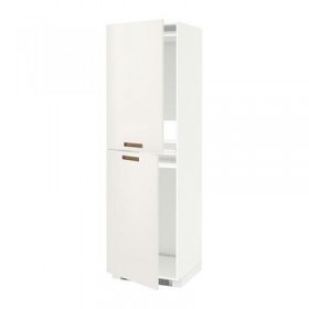 МЕТОД Высок шкаф д холодильн/мороз - 60x60x200 см, Мэрста белый, белый