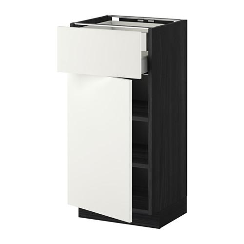 METOD напольн шкаф двр/фр пнл/плк/2низ ящ