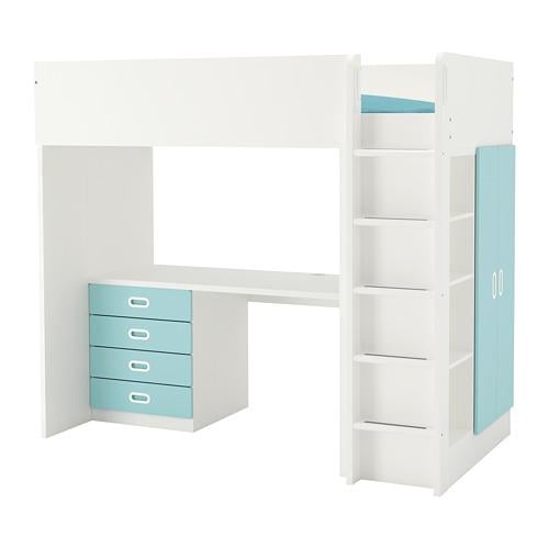 Stuva Loft Bed 4 Drawer 2 Doors, Ikea Loft Bed With Desk Under Cabinet