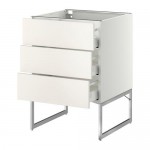 МЕТОД / МАКСИМЕРА Нплн шк 3 фрнт/3 средн ящика - белый, Веддинге белый, 60x60x60 см