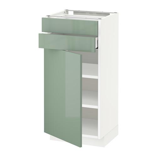 METOD/MAXIMERA напольный шкаф с дверцей/2 ящиками оцинковка