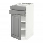 METOD/MAXIMERA напольный шкаф с дверцей/2 ящиками оцинковка