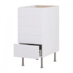 ФАКТУМ Напольный шкаф с 5 ящиками - Абстракт белый, 60 см