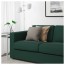 ВИМЛЕ 4-местный диван - с козеткой/Гуннаред темно-зеленый