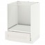 МЕТОД / МАКСИМЕРА Напольный шкаф д/духовки, с ящиком - белый, Сэведаль белый