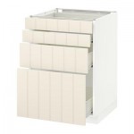 МЕТОД / ФОРВАРА Напольн шкаф 4 фронт панели/4 ящика - 60x60 см, Хитарп белый с оттенком, белый МЕТОД / ФОРВАРА Напольн шкаф 4 фронт панели/4 ящика - 60x60 см, Хитарп белый с оттенком, белый