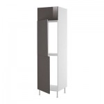 ФАКТУМ Выс шкаф для хол/мороз с 3 дверями - Абстракт серый, 60x233/35 см