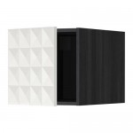 МЕТОД Верхний шкаф - под дерево черный, Гэррестад белый