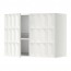 METOD навесной шкаф с посуд суш/2 дврц белый/Гэррестад белый 80x38.8x60 cm