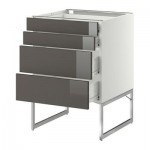 МЕТОД / ФОРВАРА Нплн шк 4 фронт/2 низк/2средн ящ - 60x60x60 см, Рингульт глянцевый серый, белый МЕТОД / ФОРВАРА Нплн шк 4 фронт/2 низк/2средн ящ - 60x60x60 см, Рингульт глянцевый серый, белый