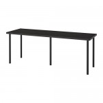 ADILS/LINNMON стол черно-коричневый/черный