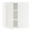 METOD угловой навесной шкаф с полками белый/Сэведаль белый 67.5x67.5x80 cm