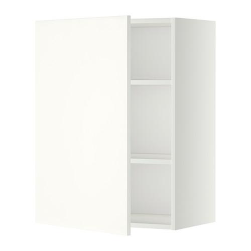 METOD шкаф навесной с полкой белый/Хэггеби белый 60x38.6x80 cm