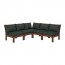 ÄPPLARÖ модульный угл 4-мест диван, садовый коричневая морилка/Холло черный