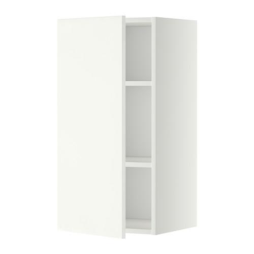 METOD шкаф навесной с полкой белый/Хэггеби белый 40x38.6x80 cm