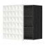 METOD шкаф навесной с полкой черный/Гэррестад белый 60x60 см